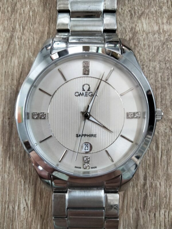 Đồng hồ đeo tay OMeGa kính sapphire (Nam – Màu Bạc) Đồng hồ 300k 4