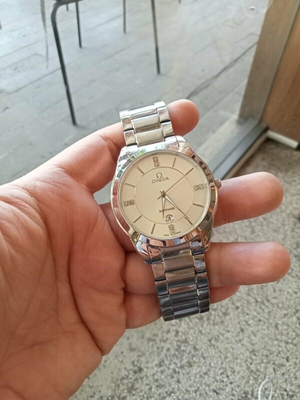 Đồng hồ đeo tay OMeGa kính sapphire (Nam – Màu Bạc) Đồng hồ 300k