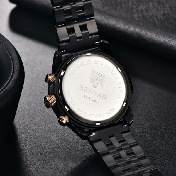 BENYAR Brand Fashion Sports Watch Luxury Military Quartz Wristwatches Waterproof Chronograph Calendar Clock For Men Reloj Hombre 3