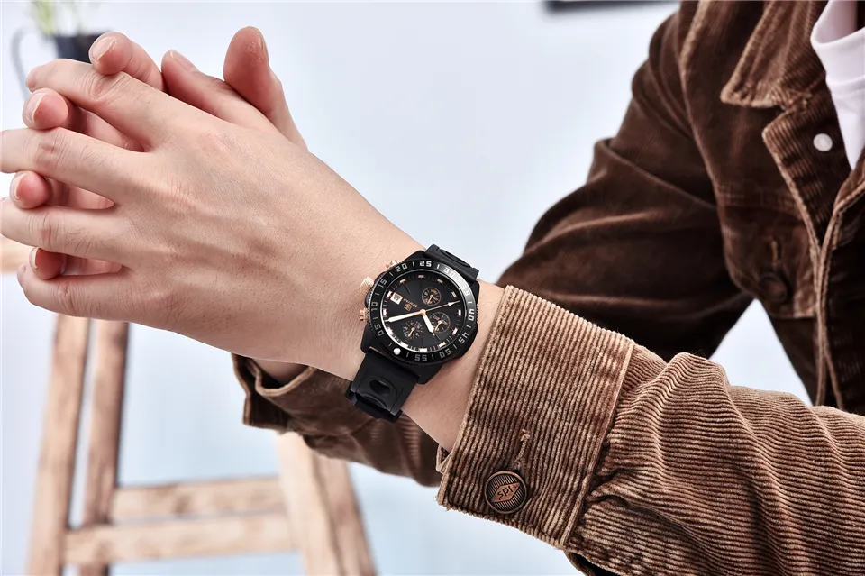 BENYAR Brand Fashion Sports Watch Luxury Military Quartz Wristwatches Waterproof Chronograph Calendar Clock For Men Reloj Hombre  